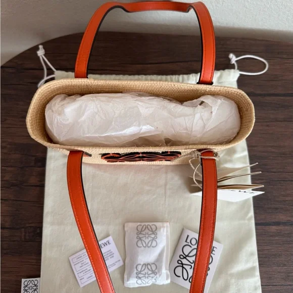 NEW LOEWE Square Basket Bag - Picture 2 of 6